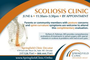 Dr. Rahman at Scoliosis Clinic